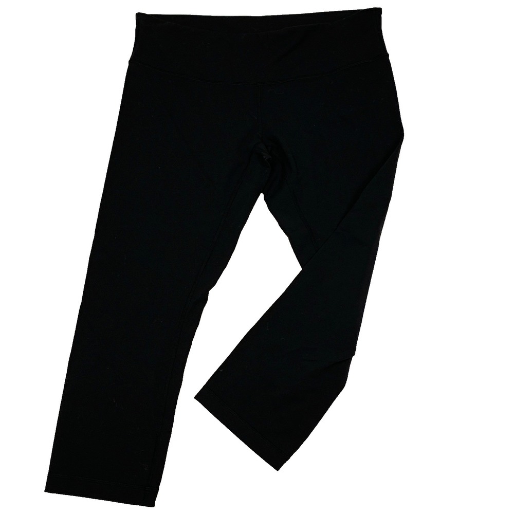 Lululemon Wunder Under Crop III 23" Dark Adobe Full-On Luon Size 12 ~Fair